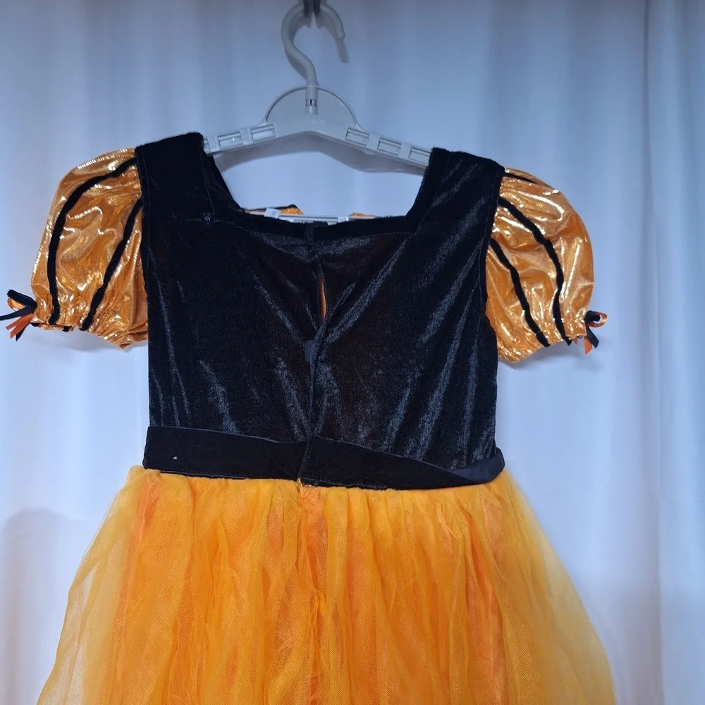 Charming Halloween Costume - Black and Orange  Dress  Dress-up
